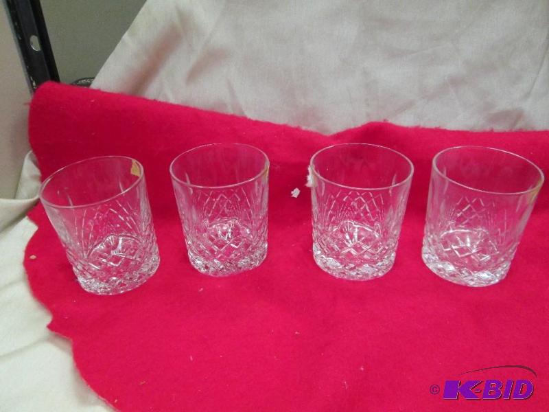 lot 82 image: Qty 4 Lead Crystal Over 24% PBO Toscany Handc...