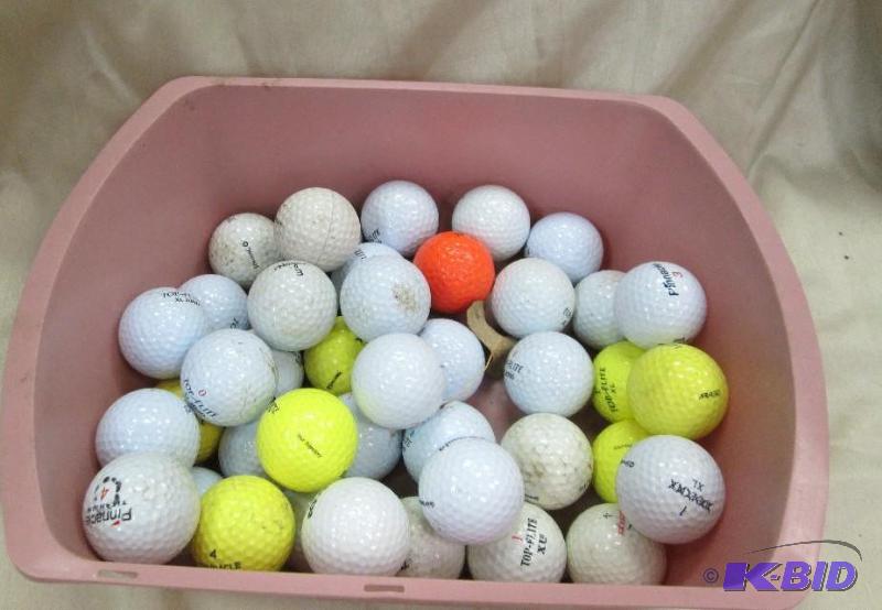 lot 90 image: Assortment of golf balls...