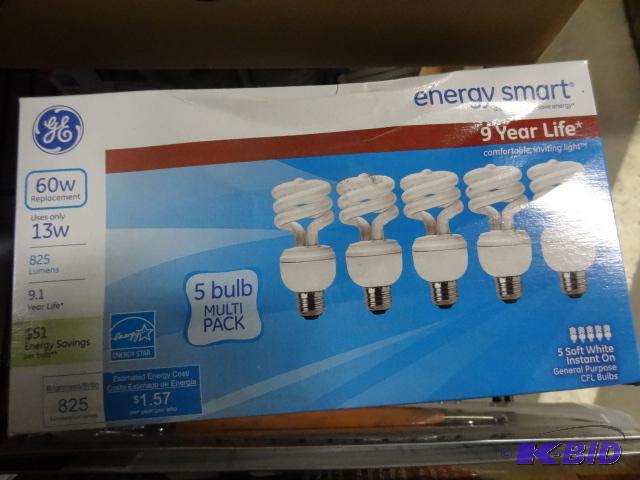 lot 110 image: New lot of 3 packs of GE brand Energy Smart, ...