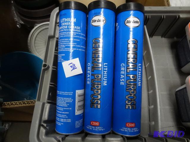 lot 124 image: New quantity 3 tubes of lithium general purpo...