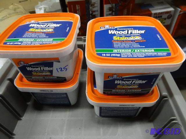 lot 125 image: New quantity 4 Elmers brand carpenters wood f...