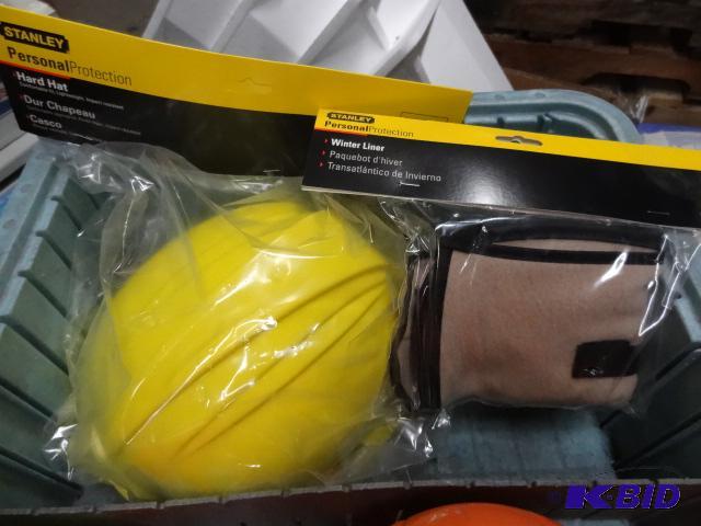 lot 144 image: New Stanley brand safety hard hat, yellow. Al...