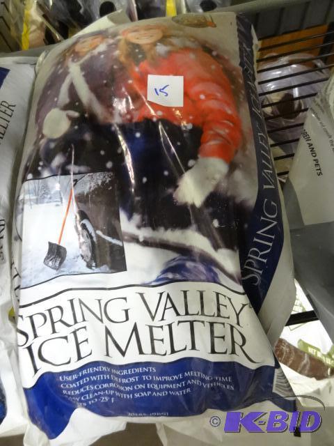 lot 15 image: New qty 1 bag of ice melt. Spring Valley bran...