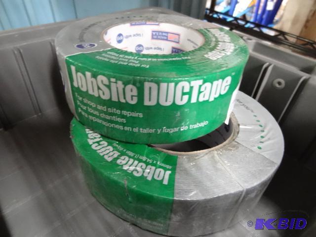 lot 150 image: New two piece lot of duct tape jobsite duct t...