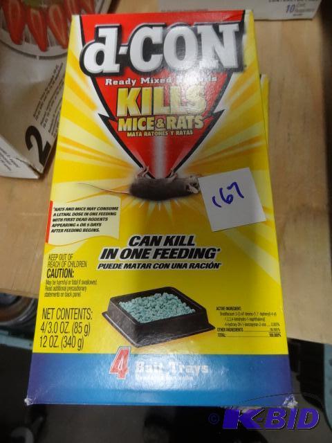 lot 167 image: new qty 2 packs of d-con ready mixed bait bit...