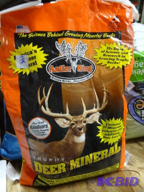 lot 198 image: You bag of antler King trophy deer minerals. ...