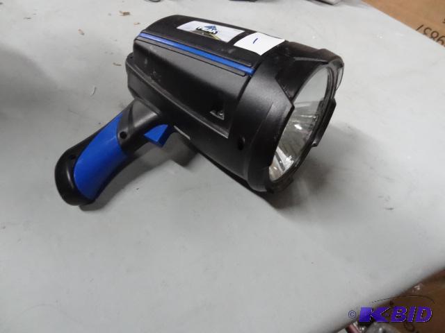 lot 2 image: Used peak brand handheld battery spotlight. 1...