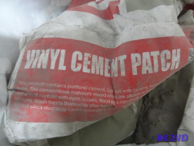 lot 203 image: New quantity 9 bags of vinyl cement patch. Ov...
