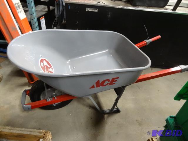 lot 231 image: New pre-assembled ace brand 6 cubic foot whee...