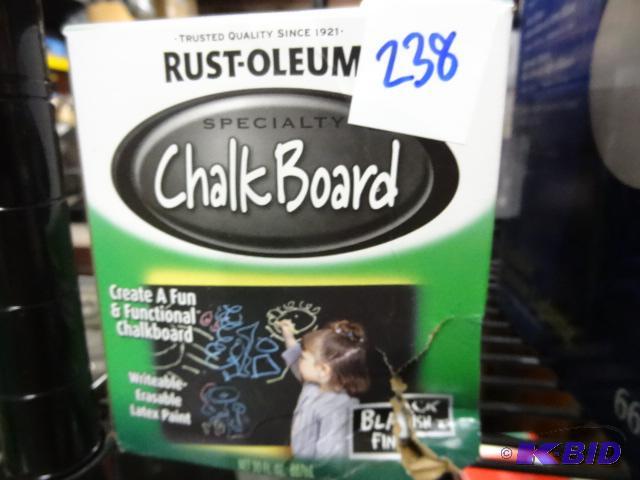 lot 238 image: New qty 2 boxes of Rustoleum specialty chalk ...