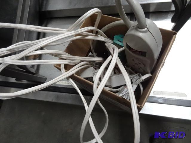lot 241 image: Used lot of power cords and adapters. To powe...