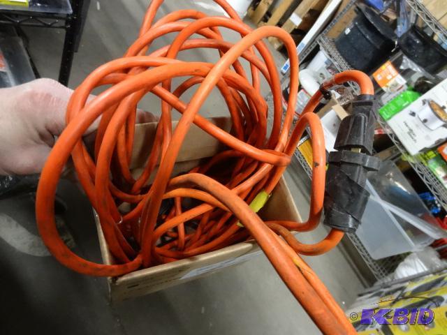lot 243 image: Used Qty 2 orange extension cords. Estimated ...