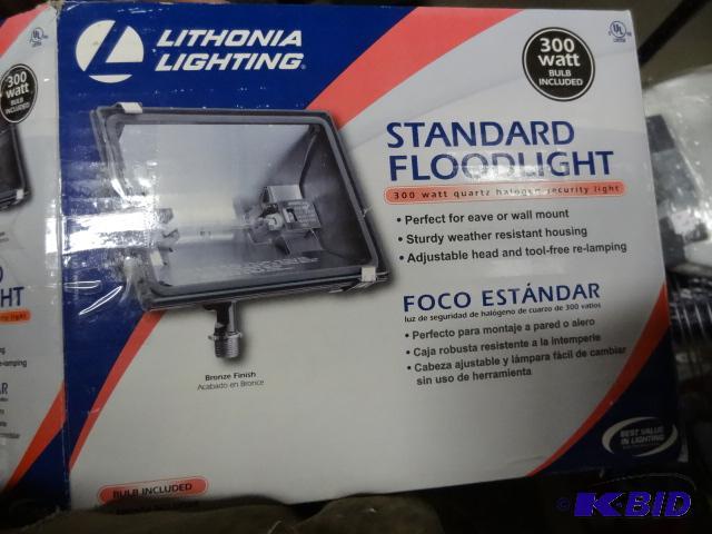 lot 254 image: New Lithonia Lighting projector light fixture...