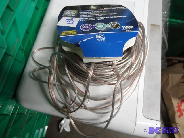 lot 257 image: New monster brand economy speaker cable. 100 ...