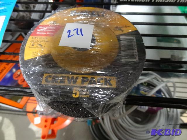 lot 271 image: New 5 pack of Dewalt brand metal grinding bla...