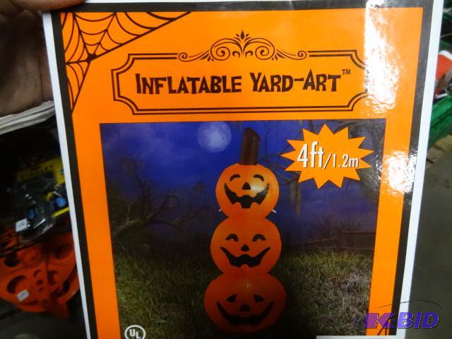 lot 275 image: New in box inflatable yard art. Halloween the...