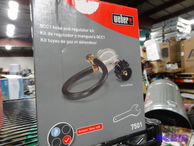 lot 284 image: new Weber brand q cc1 propane hose and regula...