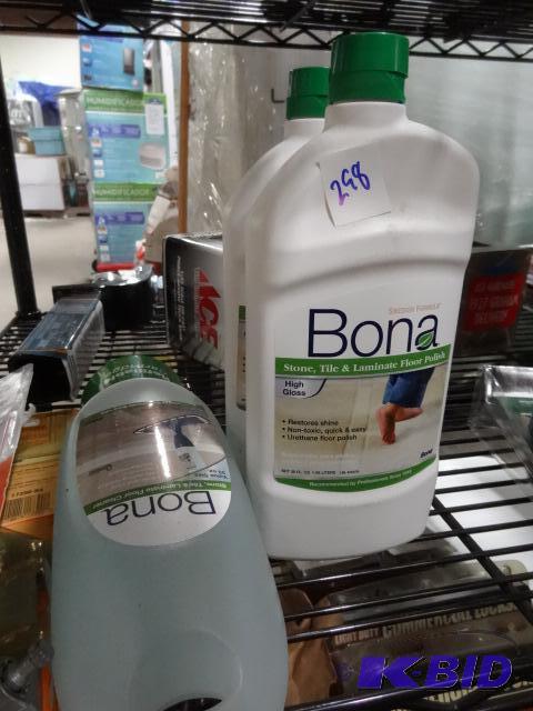 lot 298 image: New Bona brand cleaning solution for hardware...