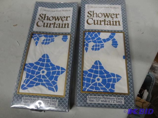 lot 3 image: New quantity 2 Royal Crest shower curtains. N...