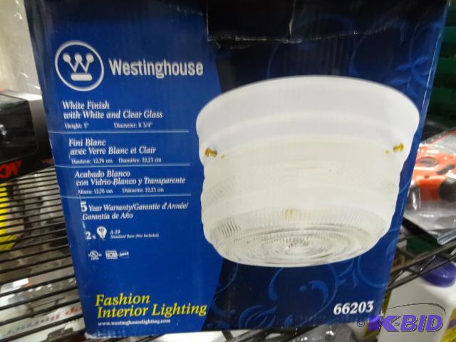 lot 300 image: New Westinghouse brand light fixture. Ceiling...