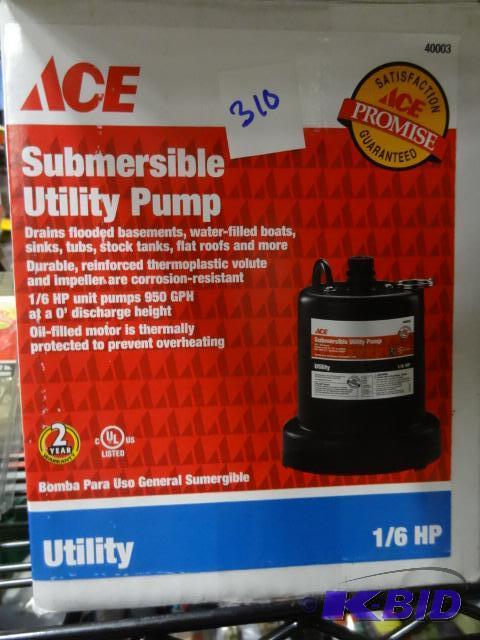 lot 310 image: New ASAP brand submersible utility pump. Drea...