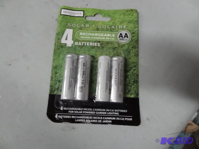 lot 4 image: New Qty 6 - 4 packs of Solar moonrays recharg...