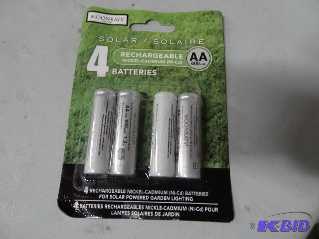 lot 5 image: New Qty 6 - 4 packs of Solar moonrays recharg...
