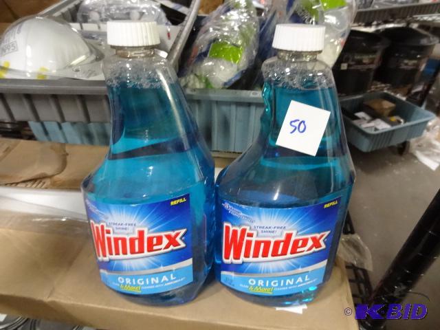 lot 50 image: New two piece household cleaner lot. 2 bottle...