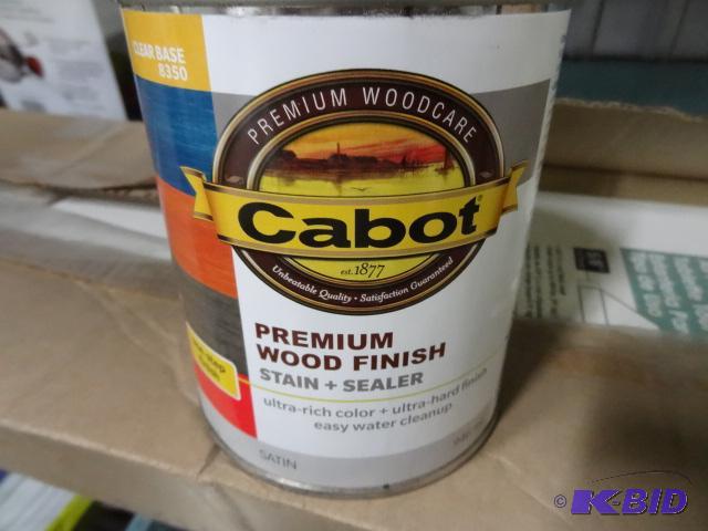 lot 60 image: New qty 2 cans of Cabot brand premium wood fi...