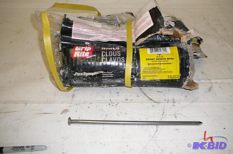 Grip Rite Nails 12&quot Smooth Spike 50#...