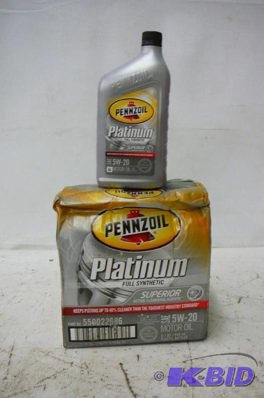 Pennzoil Platinum Full Synthetic SAE 5w-20 6 ...