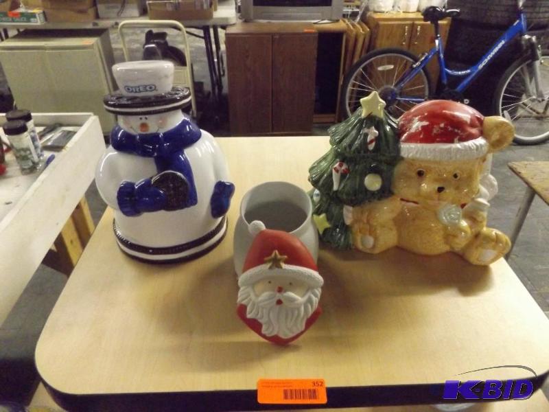 Oreo Snowman Cookie Jar, Holiday Bear Cookie ...