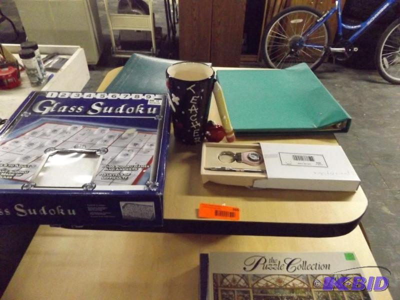Lot of misc household, sudoku game, teacher m...