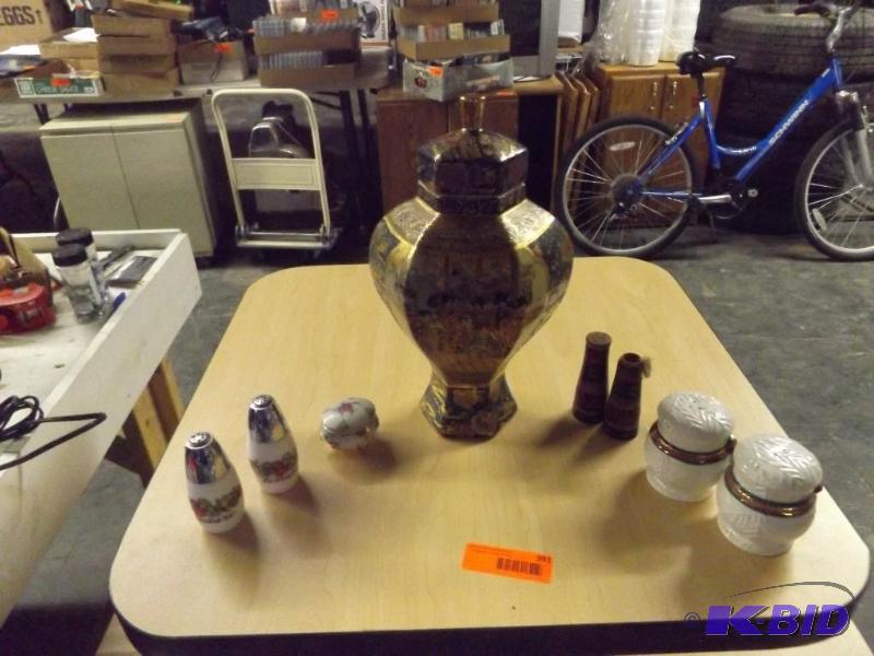Salt and Pepper Shaker sets and Ginger Jar...