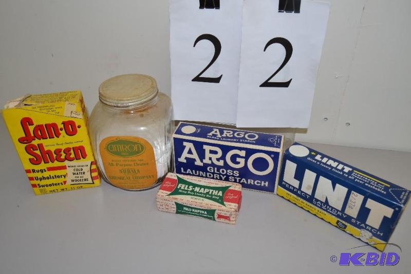 lot 22 image: Vintage cleaning supplies