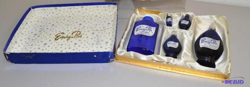 lot 41 image: Vintage, Evening in Paris cologne set