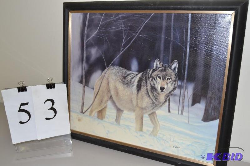 lot 53 image: Wolf print
