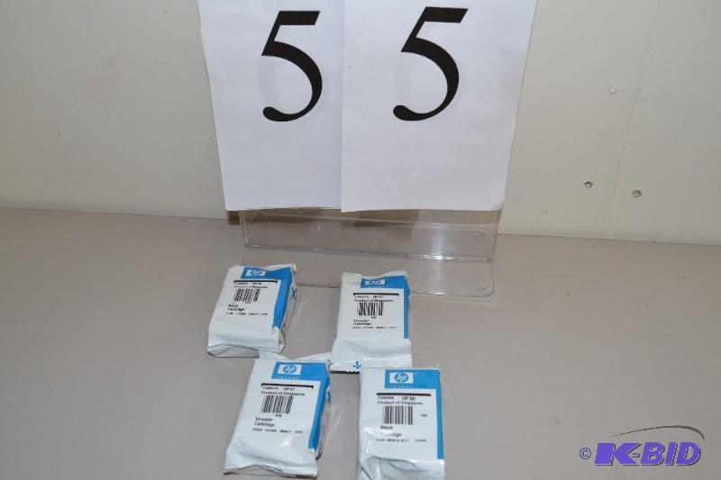 lot 55 image: HP ink cartridges