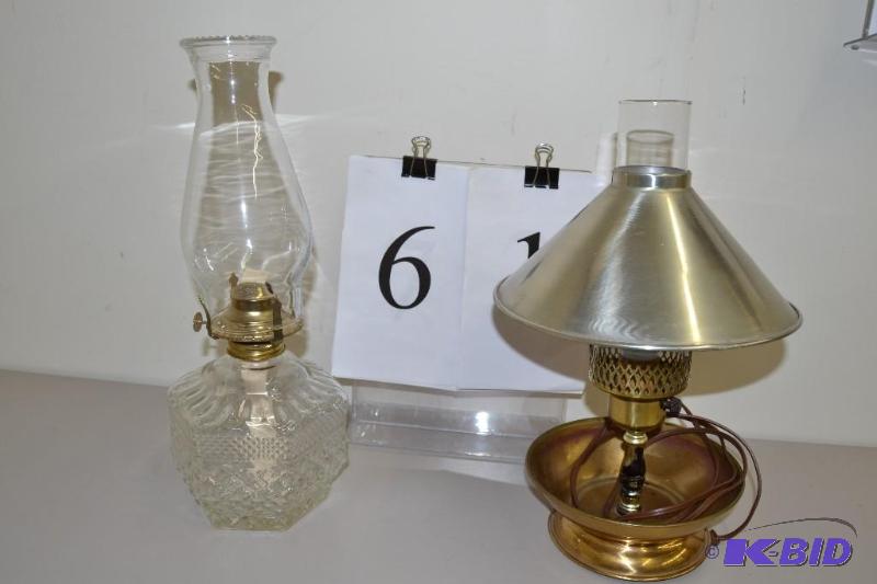 lot 61 image: Electric and oil lamps