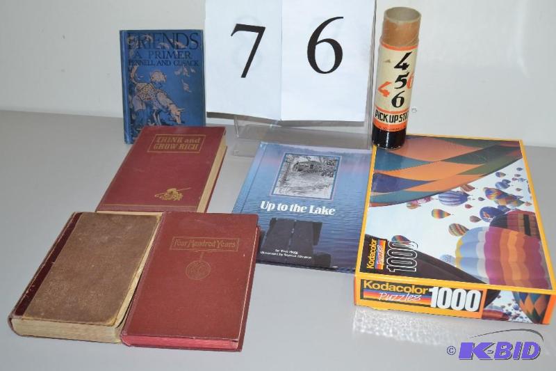 lot 76 image: Books, puzzle and game