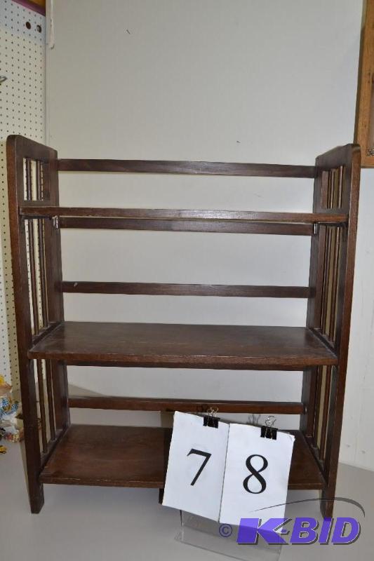 lot 78 image: Folding book shelf