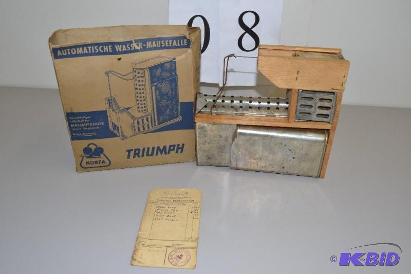 lot 8 image: Vintage german mouse trap