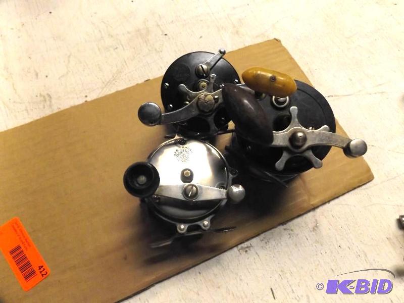 Three Fishing Reels, one of them is a Sea Sho...