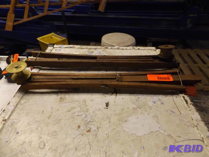Two ice fishing rods ...