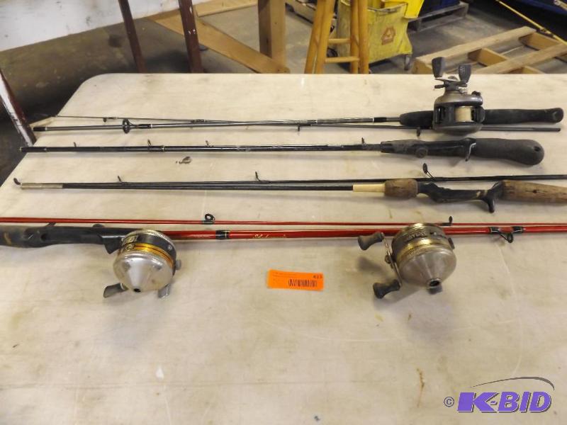 Lot of fishing rods and reels for ice fishing...