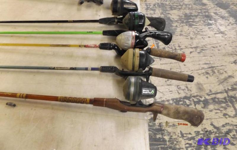 Lot of 5 Rods with Reels...