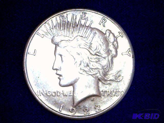 1922S Peace Dollar. See pictures for dates, m...