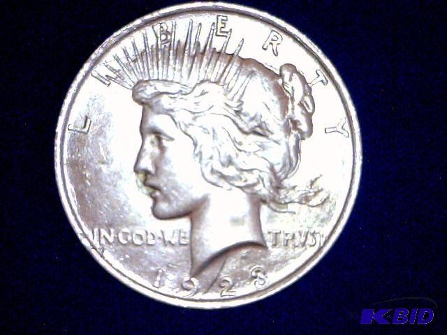 1923 Peace Dollar, no mint mark. See pictures...