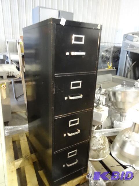 15&quot Metal 4 Drawer File Cabinet, Lock an...