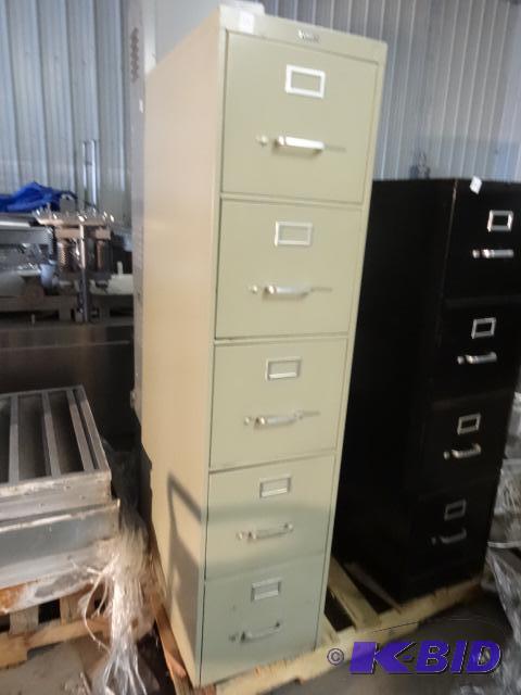 15&quot Metal 5 Drawer File Cabinet...